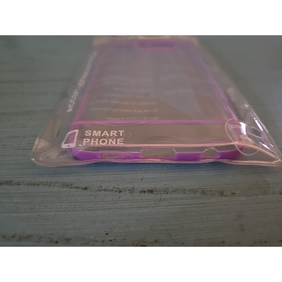 S6 Edge + Clear Purple Trim Case Fitted Case Protector New Sealed Cell Phone - Picture 2 of 5